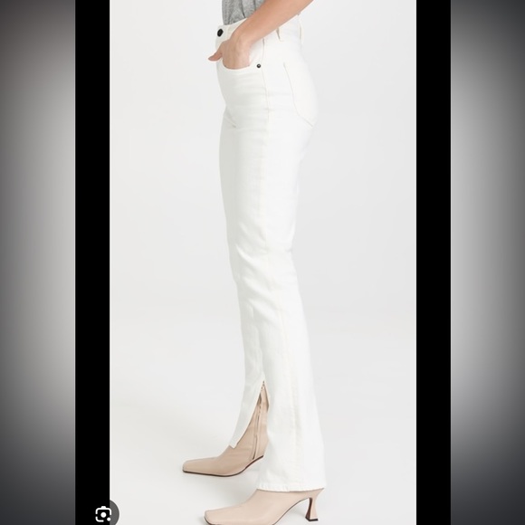 SLVRLAKE Denim Beatnik Slim Straight Split Hem Jeans - Picture 4 of 15